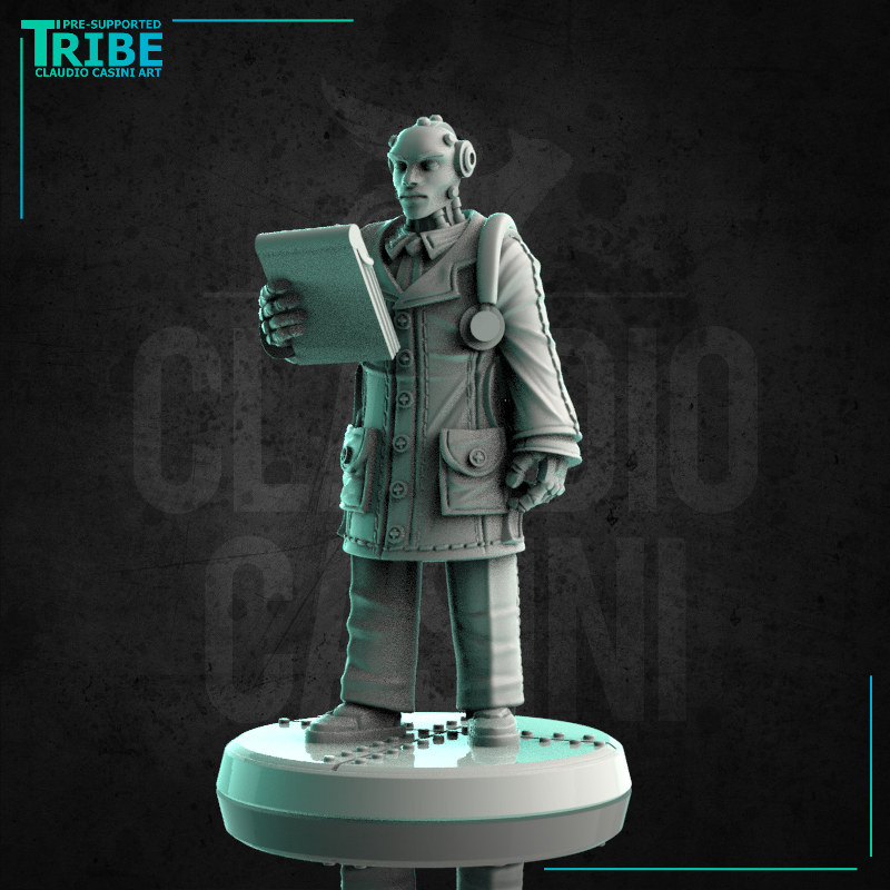 (0235) Male robot android doctor medical scientist
